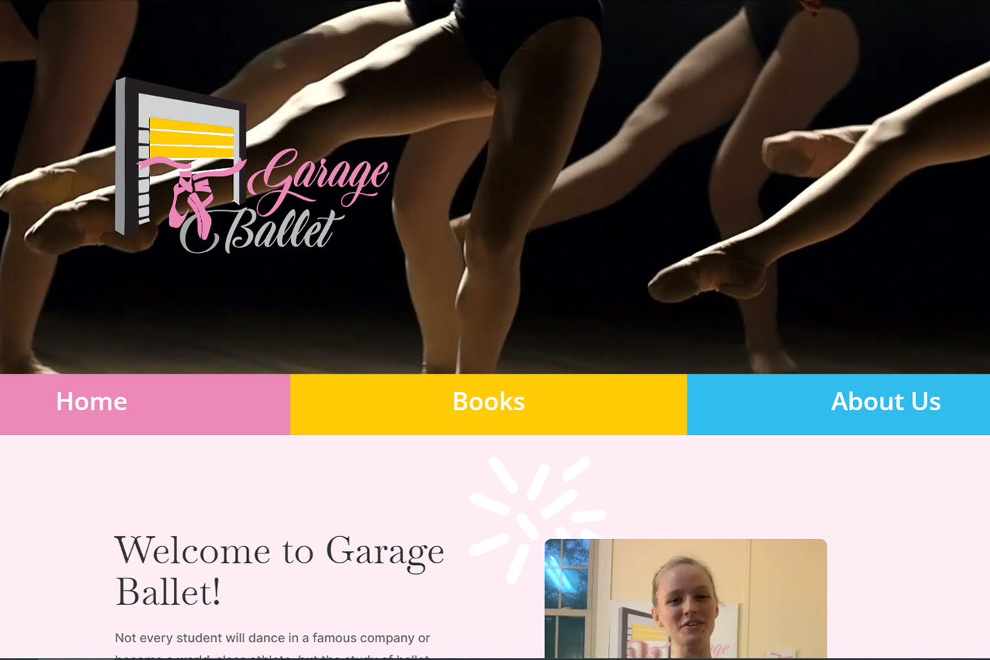 Garage Ballet website by Mesa Multimedia
