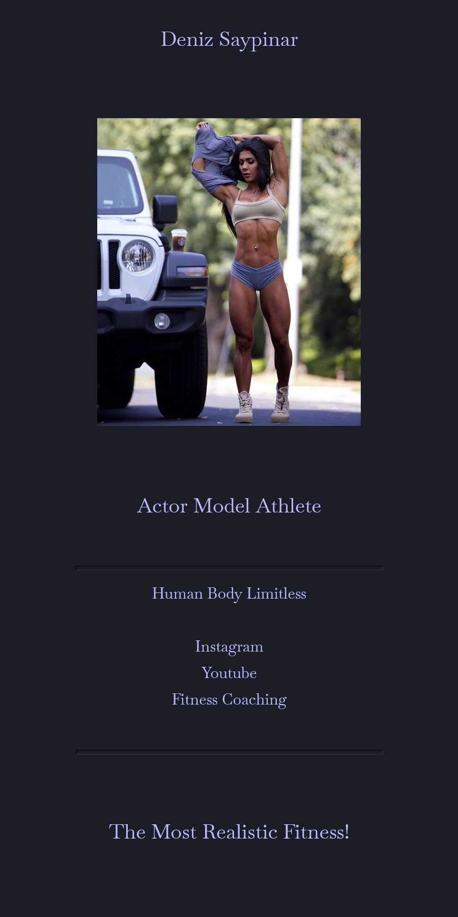 Live single image home page example.