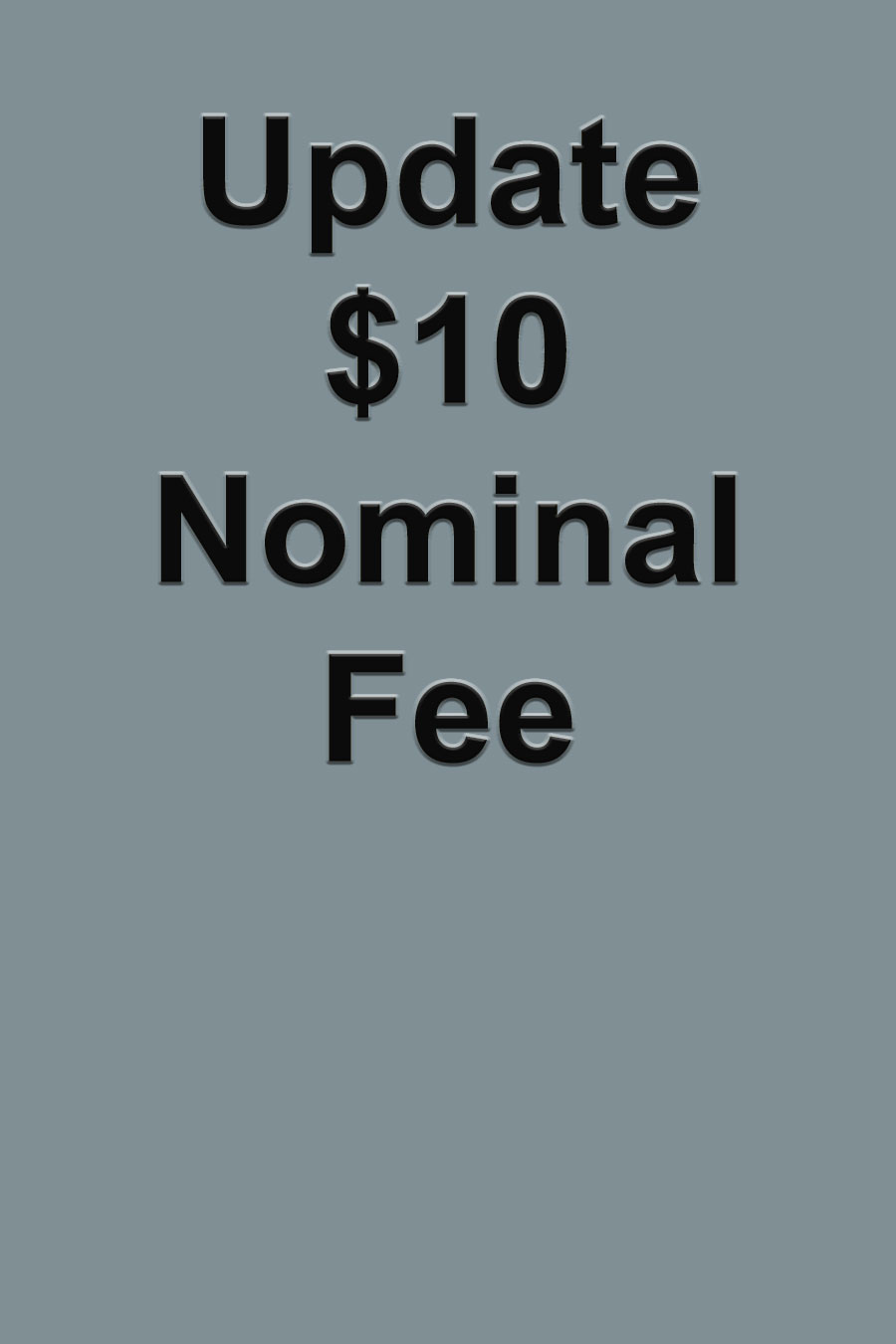 $10 nominal update fee